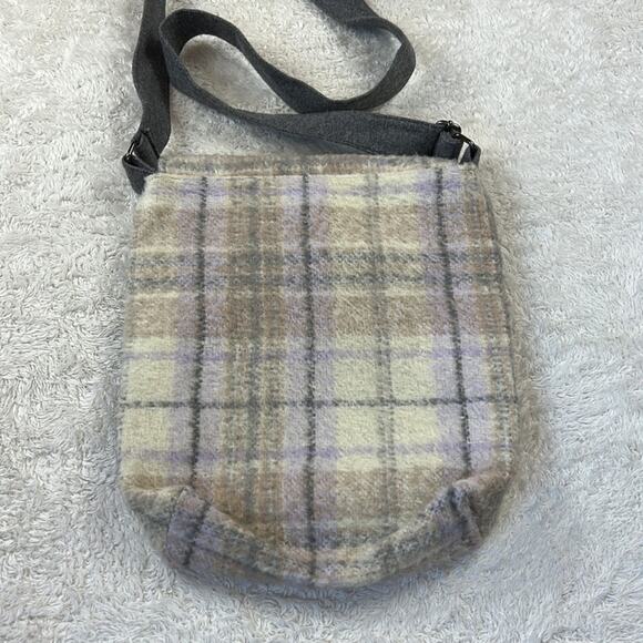 Unbranded Felted plaid large crossbody bag - Picture 2 of 7